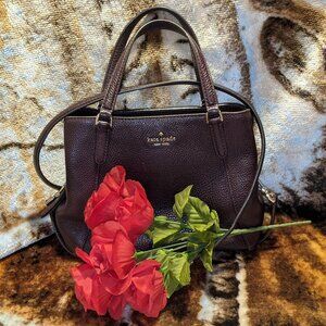 Kate Spade Handbag Burgundy Small Crossbody Satchel Bag